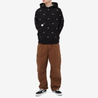 WTAPS Men's Acne Bones Hoody in Black