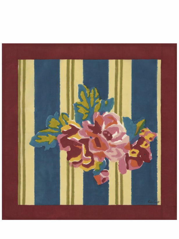 Photo: LISA CORTI Set Of 4 Queen Striped Bouquet Napkins