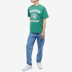 Maison Kitsuné Men's Varsity Comfort T-Shirt in Tropical Green