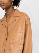 LOEWE - Anagram Patch Leather Pyjama Blouse