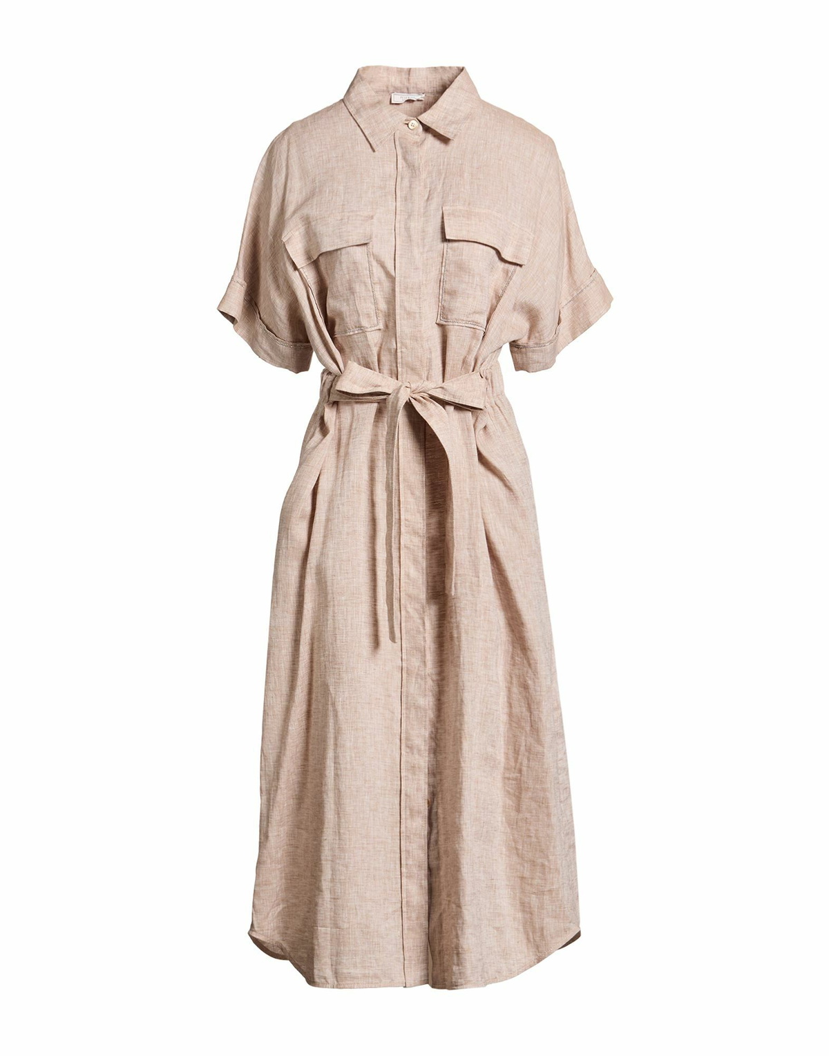 Peserico Womens Midi dress in Beige