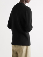 Bottega Veneta - Ribbed Wool and Cashmere-Blend Sweater - Black