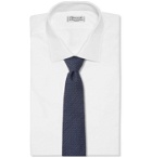 Canali - 8cm Textured Wool and Silk-Blend Tie - Blue