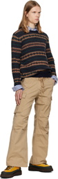 Polo Ralph Lauren Navy Fair Isle Wool Sweater