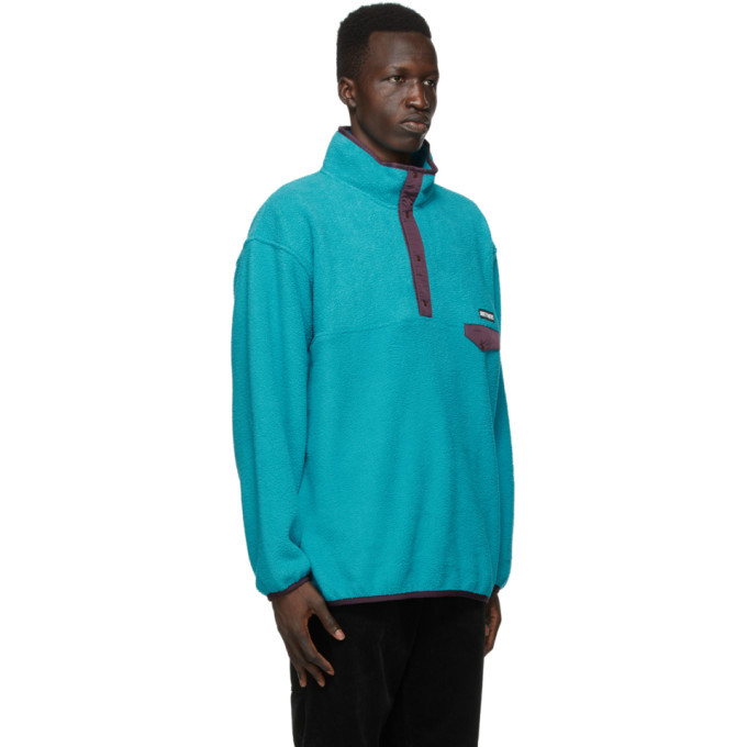 WACKO MARIA Blue Fleece Pullover Jacket Wacko Maria