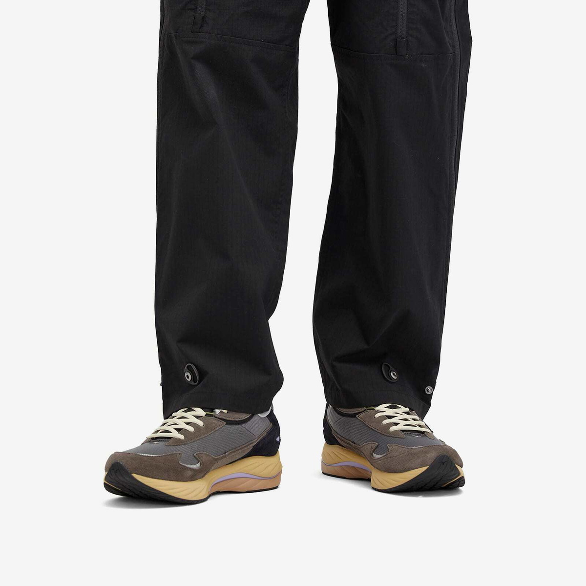 Mizuno Wave Rider Beta Sneakers in Quiet Shade/Black/Magnet