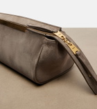 Khaite Donna suede clutch