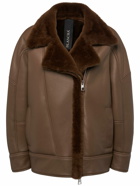 BLANCHA Shearling Zip-up Coat