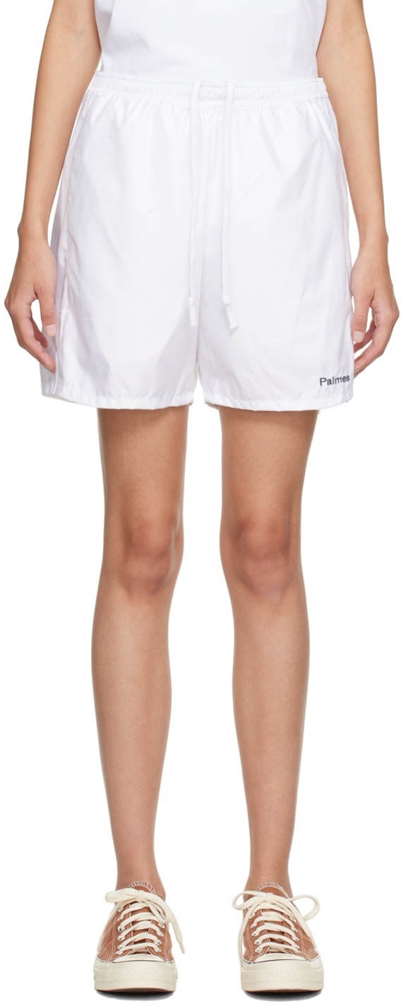 Palmes White Middle Shorts