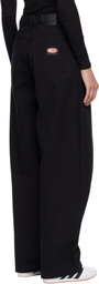WILLY CHAVARRIA Black Tapered Bad Girl Jeans
