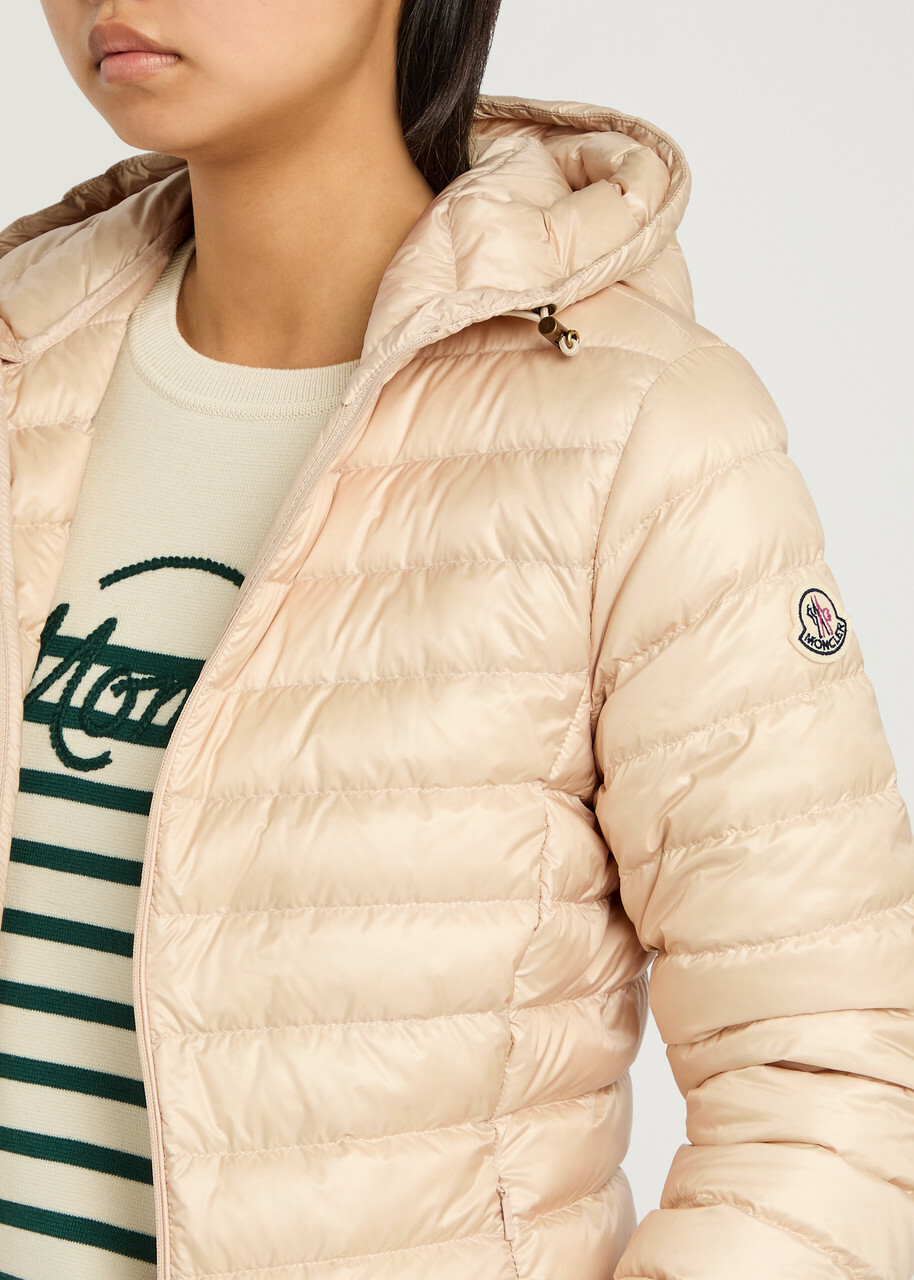Moncler Igelhood Padded Hooded Nylon Jacket Beige