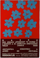 Jil Sander Blue & Red Flower Print Blanket