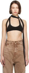 Y/Project Black Multi-Scarf Bralette