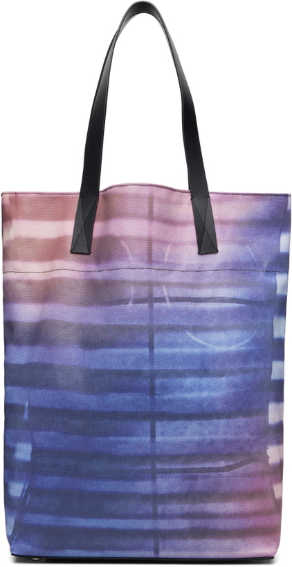 Photo: Jean Paul Gaultier Blue Coated Canvas Printed Air Tote