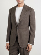 Saman Amel - Slim-Fit Wool, Silk and Linen-Blend Suit Jacket - Gray
