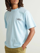 Neighborhood - Logo-Print Cotton-Jersey T-Shirt - Blue