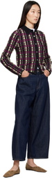 6397 Blue Cropped Roomy Jeans