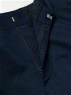 Brioni - Pienza Straight-Leg Linen and Cotton-Blend Trousers - Blue