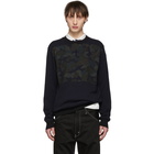 Junya Watanabe Navy Camo Sweater