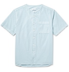 Saturdays NYC - Pontus Collarless Cotton-Poplin Shirt - Men - Sky blue