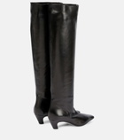 Khaite - Davis leather knee-high boots