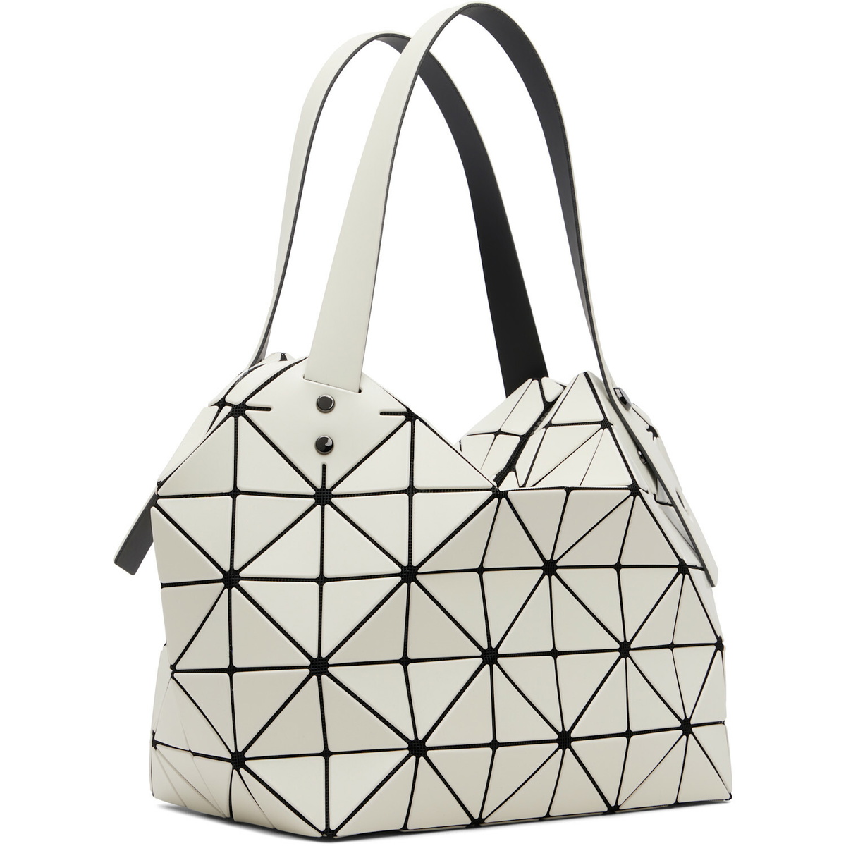 BAO BAO ISSEY MIYAKE White Boston Tote