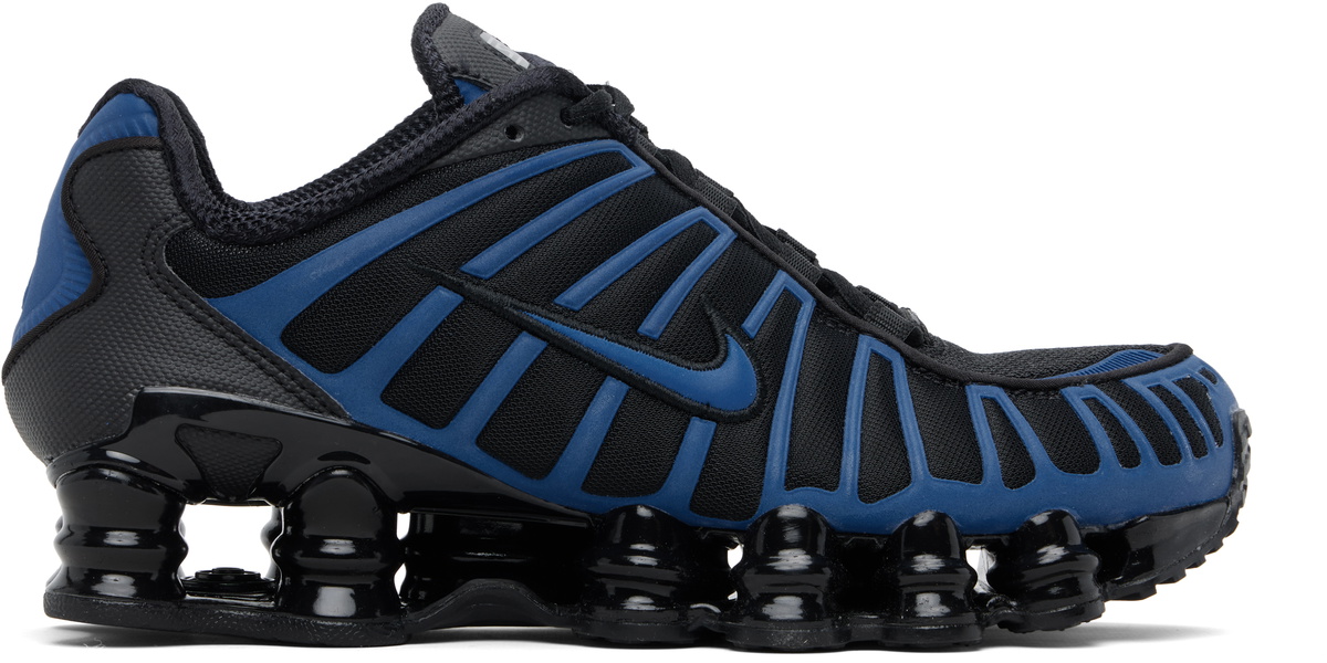 nike shox tl black blue