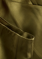 Paris Georgia Cass Satin Mini Skirt Olive