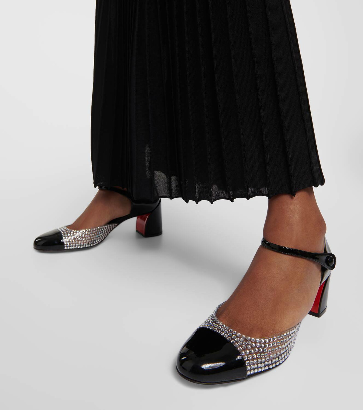 Christian Louboutinデニムウエッジソール38新品未使用