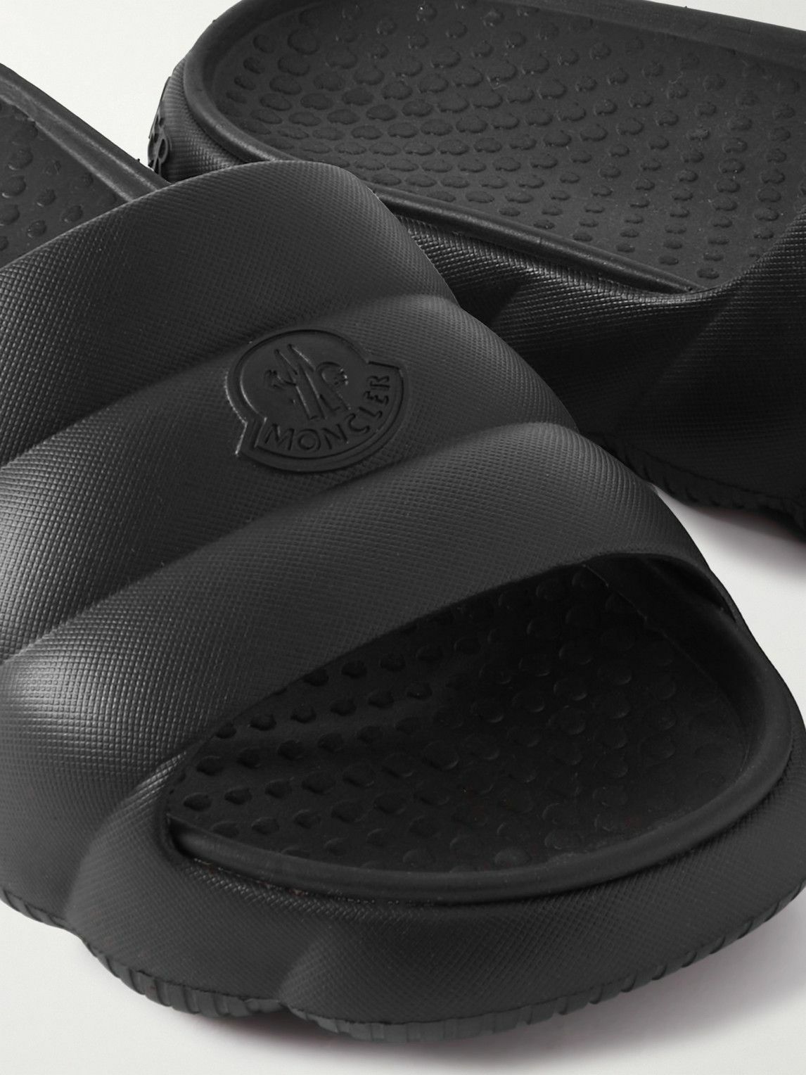 Moncler - Lilo Rubber Slides - Black Moncler