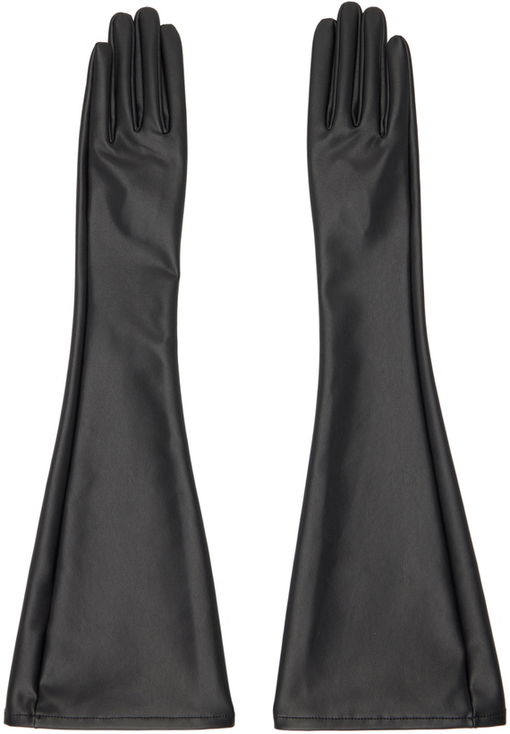 Photo: ISSEY MIYAKE Black Straight Seams Gloves