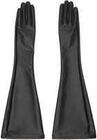 ISSEY MIYAKE Black Straight Seams Gloves