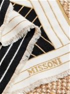 Missoni Home - Nastri Striped Wool, Cashmere and Silk-Blend Throw