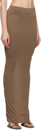 Rick Owens Lilies Tan Porterville Dirt Pillar Maxi Skirt