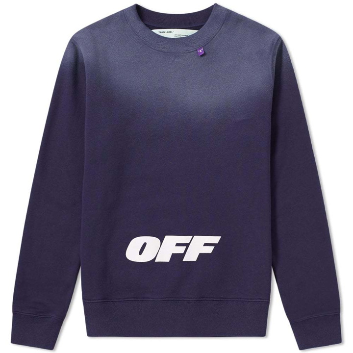 Photo: Off-White Wing Off Crew Sweat Blue