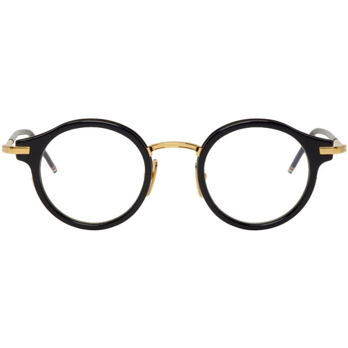 Photo: Thom Browne Navy and Gold TB-807 Glasses