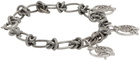 C2H4 Silver Future Yacht Club Emblem Bracelet.