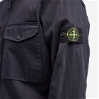 Stone Island Men's Stretch Cotton Double Pocket Shirt Jacket in Navy