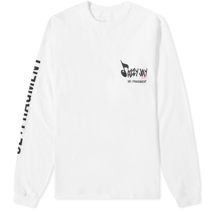 Photo: Uniform Experiment Men's Long Sleeve Fragment Jazzy Jay 5 T-Shirt in White
