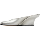 BY FAR Silver Caroo Closed Toe Heels