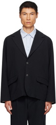 XENIA TELUNTS Black Notched Lapel Blazer