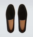Giorgio Armani Galleria 3 suede slip-on shoes
