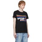 Balmain Black Mulitcolor Logo T-Shirt