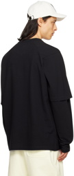 Y-3 Black Layered Long Sleeve T-Shirt