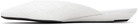 Loulou de Saison White Alix Ostrich-Effect Leather Mule Flats