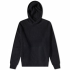 Our Legacy Men's Knit Popover Hoodie in Navy Ink Pure Silk