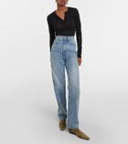 Khaite Albi high-rise straight jeans