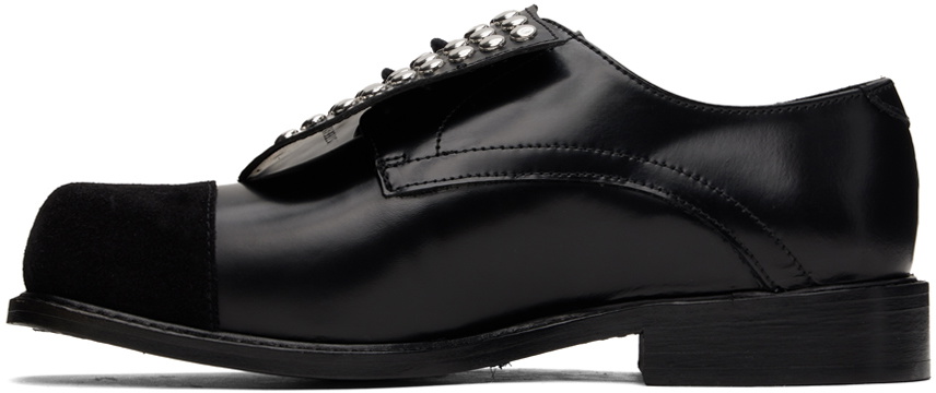 靴 Stefan Cooke STUDDED MARTLETT BLACK Stefan Cooke Studded Martlett Derbies - AW22 – Vertical Rags