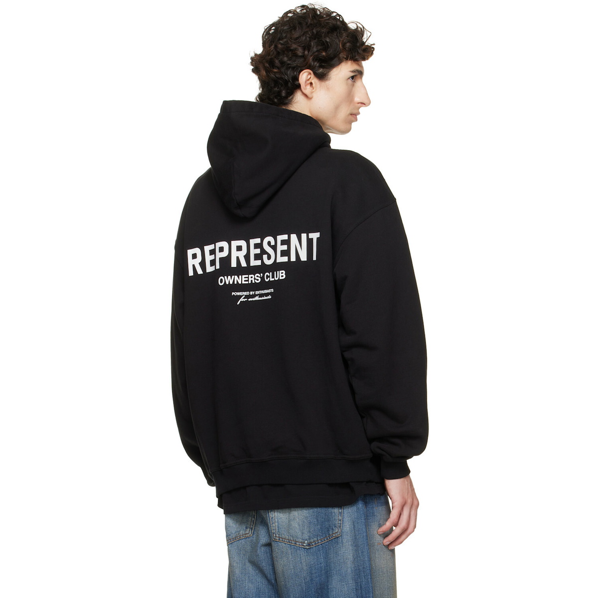 Represent Black Printed 'Owners Club' Hoodie