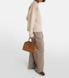 The Row Soft Margaux 10 suede tote bag